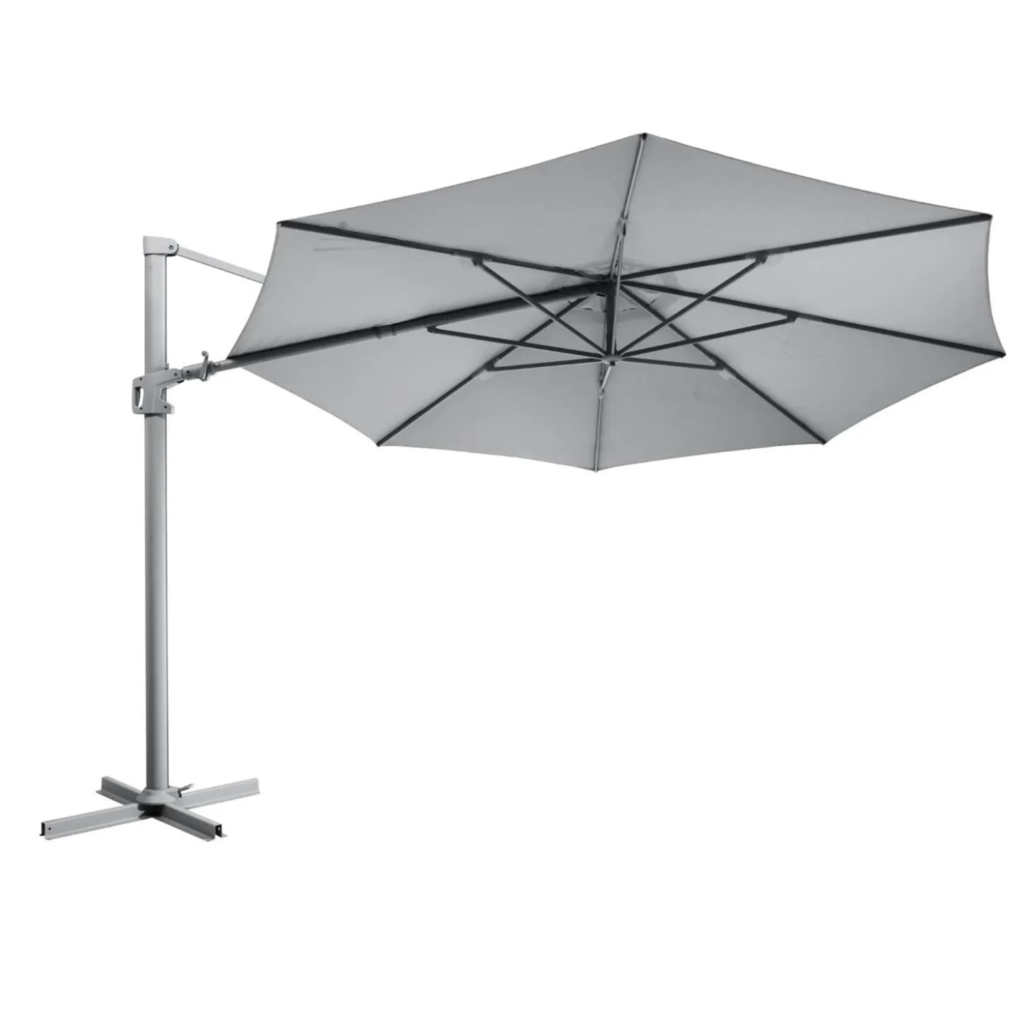 Vinovo Frihängande Parasoll Antracit/Grå, 350 cm