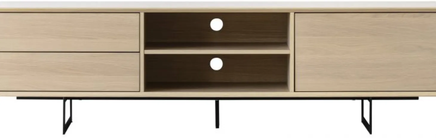 Vision TV-Bänk Vitpigmenterad Ek 180cm