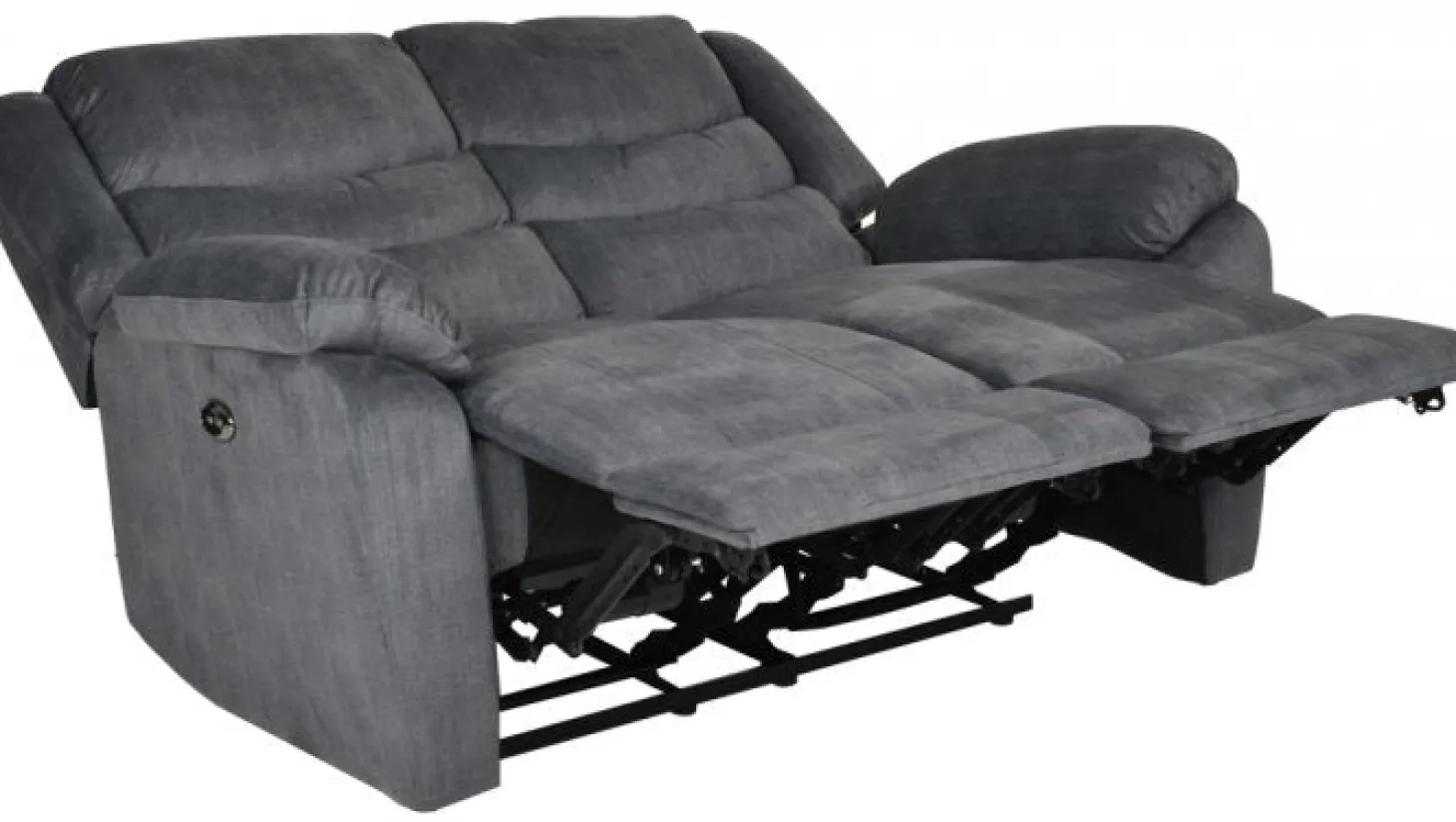 Winfield 2-Sits Reclinersoffa Grått Tyg