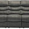 Winfield 3-Sits Reclinersoffa Grått Tyg