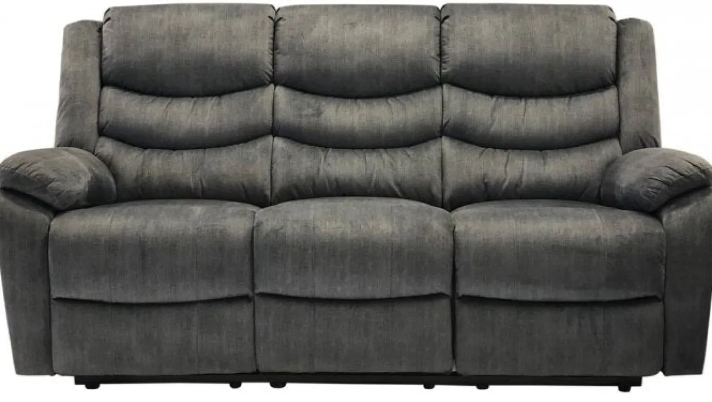 Winfield 3-Sits Reclinersoffa Grått Tyg