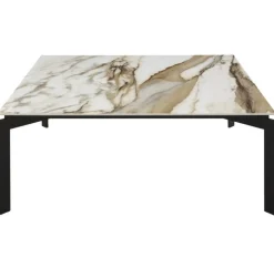 Wire Soffbord 90x90 cm Ceramic Calacatta Hermitage