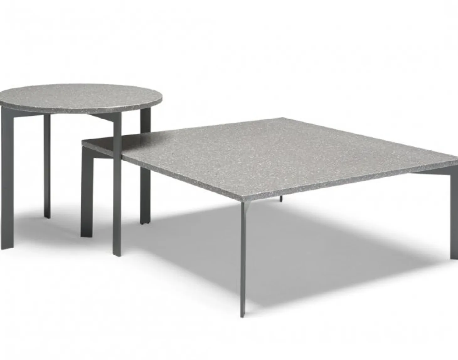 Wire Soffbord 90x90 cm Ceramic White/Antracite