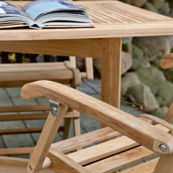 York Trädgårdsmöbelset Butterfly 1 Bord + 4 Stolar Teak