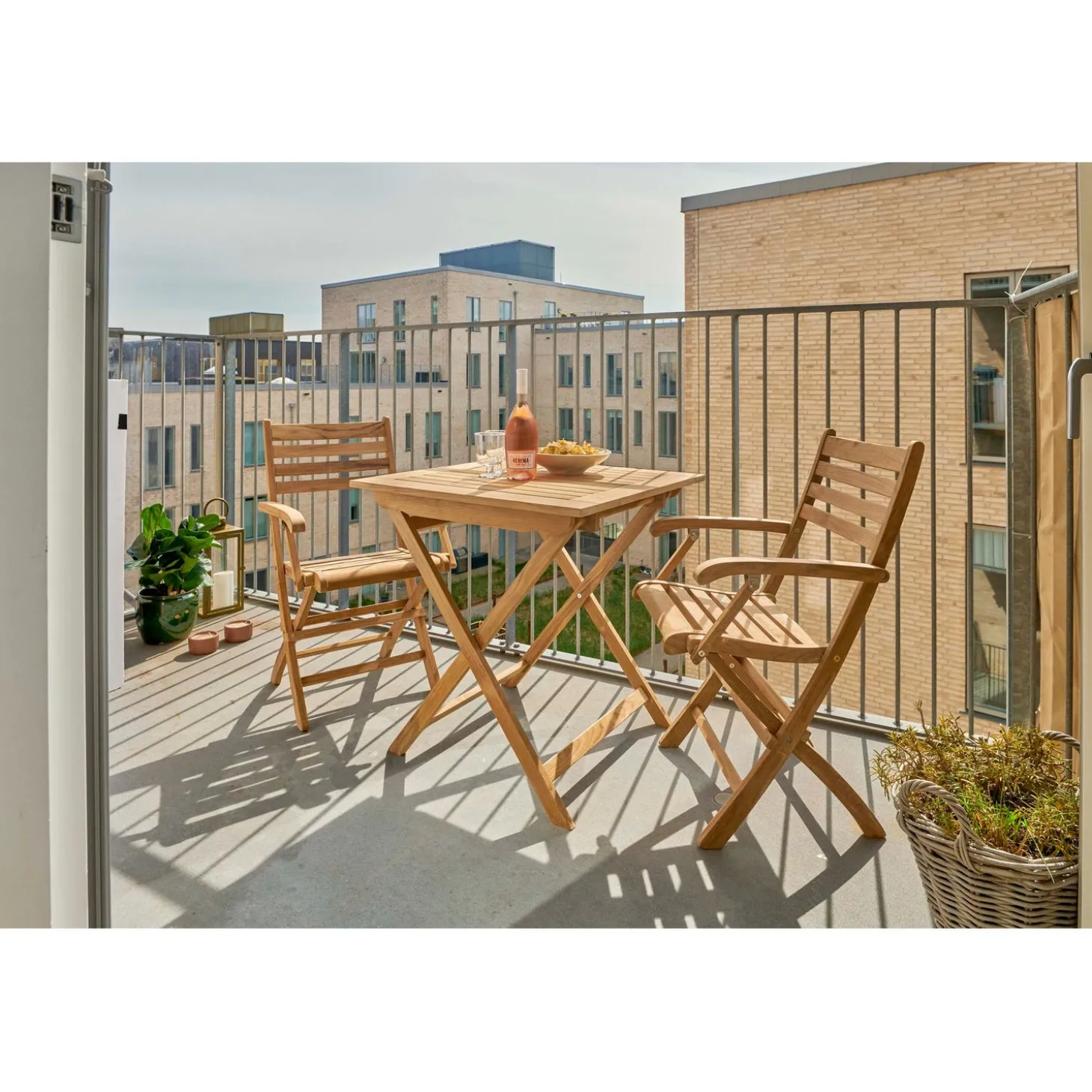 York 70x70 cm Klaffbord Teak