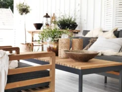 Zalongo Fåtölj Teak/Grå Alu