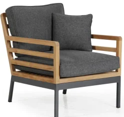 Zalongo Soffgrupp Teak/Grå Alu