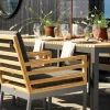 Zalongo Stol Teak/Grå Alu