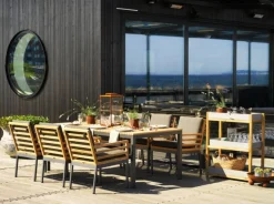 Zalongo Stol Teak/Grå Alu